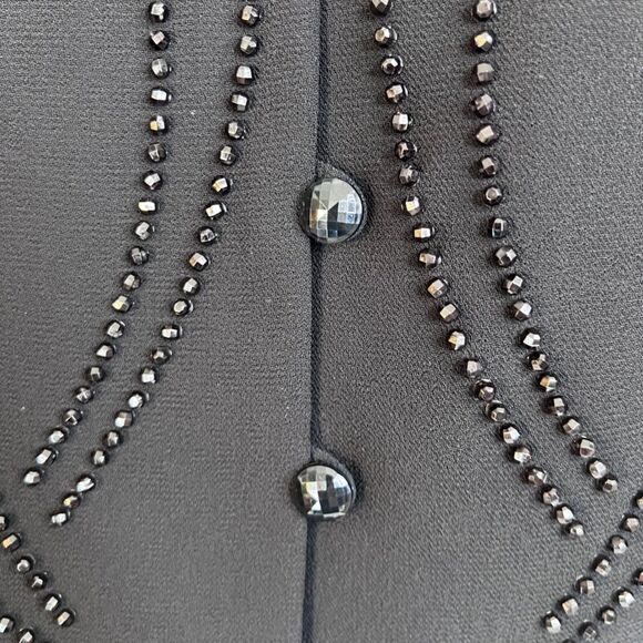 Dressbarn Collection Beaded Embellished Bell Cuff Dressy Cocktail Jacket SZ 16W - Picture 5 of 9